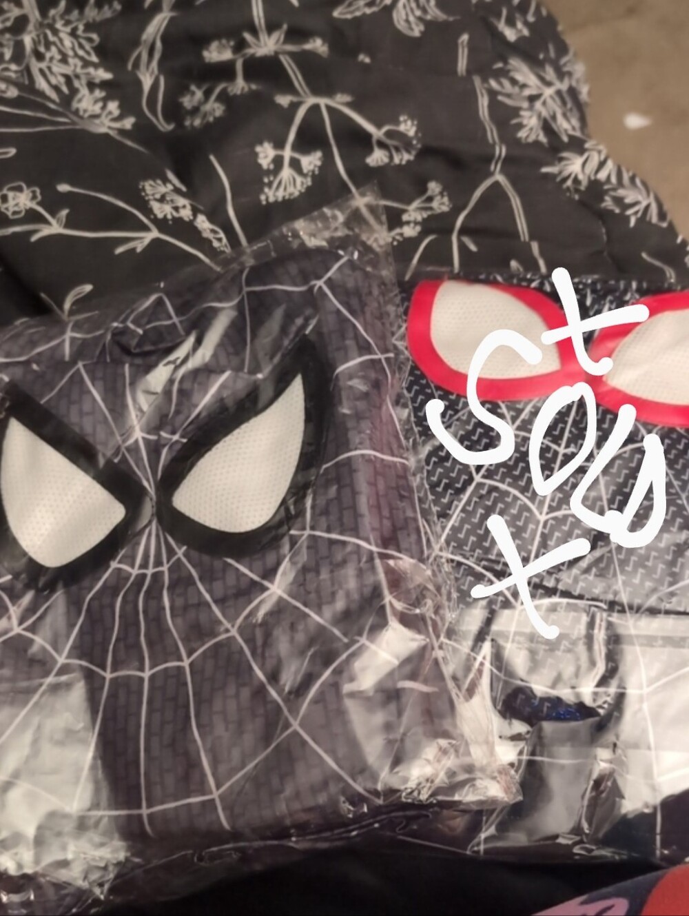 Spiderman Suit Adult Size OS Full Body Suit And Mask HALLOWEEN